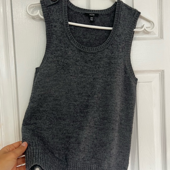 Charcoal grey sweater vest - Picture 2 of 3